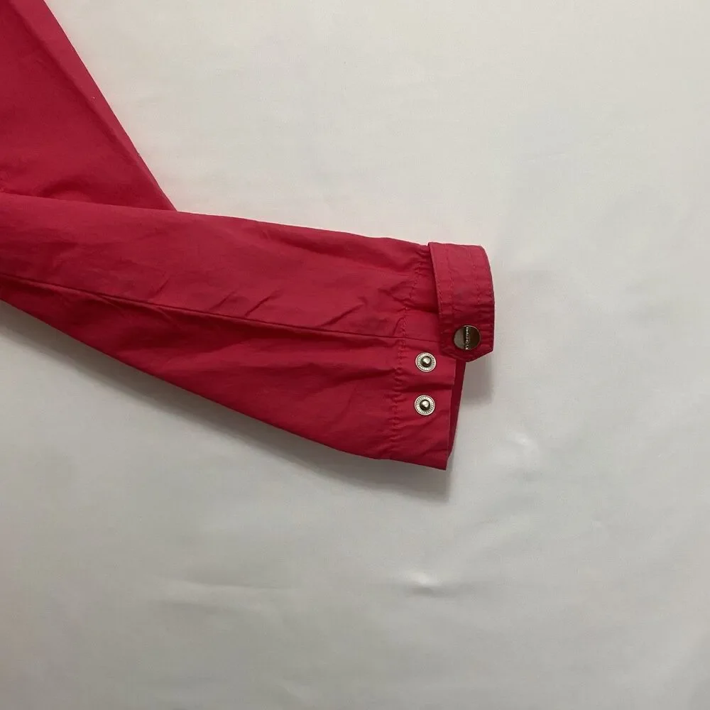 Jones New York Signature Women’s Pink Utility Jacket Cotton Size L - Picture 7 of 13
